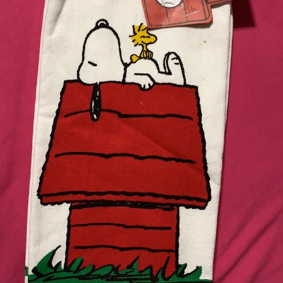 Kitchen Nwt 2 Pack Everybody Loves Peanuts Kitchen Towels Design On